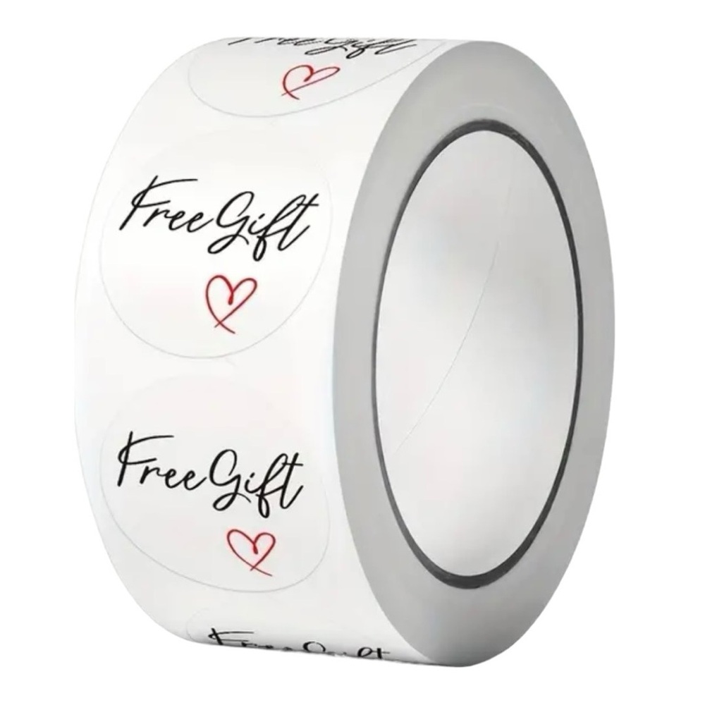 P3 Stickers 1" Free Gift 500ct White Labels